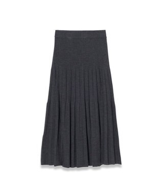 JOSEPH 【洗える】メリノウールリブ　ニットスカート Smoke