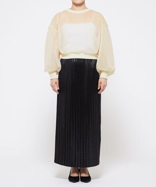 uncrave シアー ラッセル トップス（uncrave WHITE） エクリュ