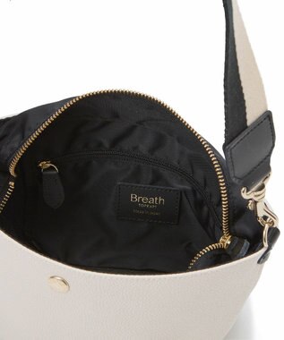 TOPKAPI 【Breath TOPKAPI】SCOTCH GRAIN スコッチグレイン プレーン 2トーンテープ ショルダー バッグ クリーム