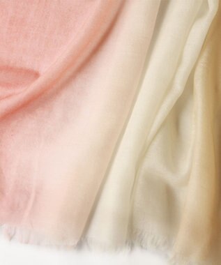 ORuKuBET GRADATION CASHMERE STOLE レッド