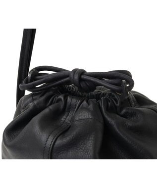 genten サステナブル巾着 大 クロ