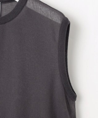 自由区 【カトリエムブーケ】Pure et feminine シアーティアードプルオーバー チャコール