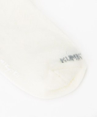 組曲 KIDS 【16~21cm】レース付シルケット ショートソックス アイボリー系