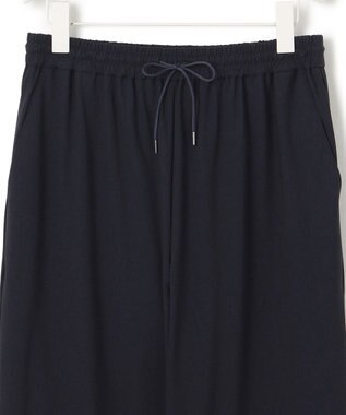 ICB L 【接触冷感・UVカット・速乾・洗える】マットスキューバ セミワイドパンツ ネイビー系［WEB限定］