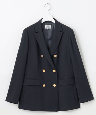 J.PRESS LADIES S 【洗える】50/2 T/Rウォッシャブルギャバ ジャケット ネイビー系