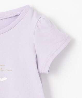 ANY KIDS 接触冷感スパンコールTシャツ ラベンダー×マーメイド