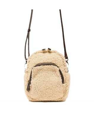 Regalo Felice 【リアルファー / お財布機能付き】ポシェット / REGALO BE(ベージュ)