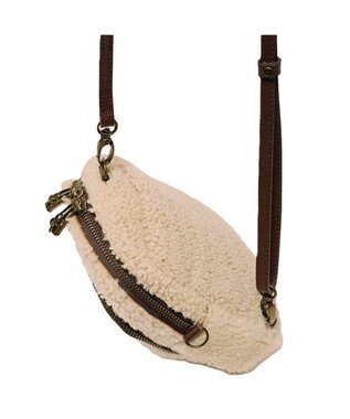 Regalo Felice 【リアルファー / お財布機能付き】ポシェット / REGALO BE(ベージュ)