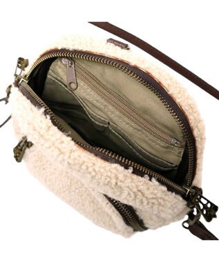 Regalo Felice 【リアルファー / お財布機能付き】ポシェット / REGALO BE(ベージュ)