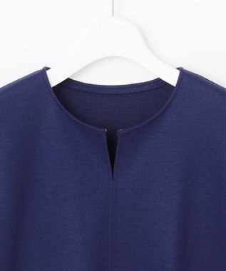 J.PRESS LADIES S ウールスムース ペプラム カットソー ブルー系