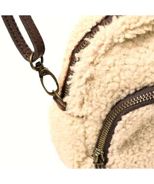 Regalo Felice 【リアルファー / お財布機能付き】ポシェット / REGALO BE(ベージュ)