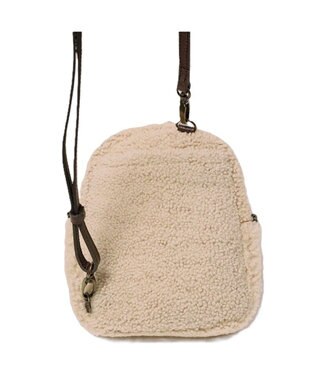 Regalo Felice 【リアルファー / お財布機能付き】ポシェット / REGALO BE(ベージュ)