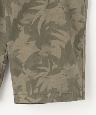 JOSEPH ABBOUD 【イタリア素材/製品染め】ボタニカルヘリンボンプリント ショーツ カーキ系6