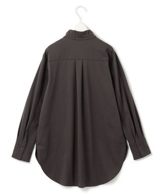 ICB 【洗える】ブラウスライクジャージー ボウタイデザインカットソー バーントブラウン系