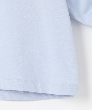 Feroux 【UVケア】バックリボンボリュームスリーブ Tシャツ スカイブルー系