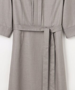 J.PRESS LADIES L OXIJEWEL ストレッチ ワンピース グレー系