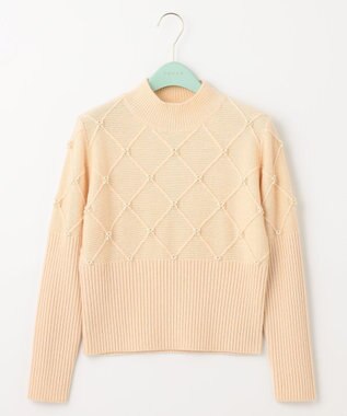 TOCCA 【洗える！】PEARL BOUQUET KNIT プルオーバー ベージュ系