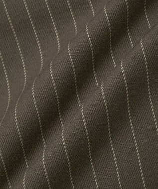 CRAFT STANDARD BOUTIQUE レース付きピンストライプジャンパースカート Stripe Brown