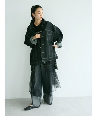 CRAFT STANDARD BOUTIQUE チュールジレワンピース Gray