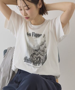 AMERICAN HOLIC フォトプリント半袖Ｔシャツ Off White