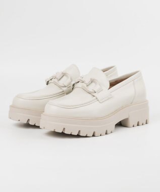 BONTRE 【BONTRE/ボントレ】タンクソールビットローファー/40914-UA アイボリー