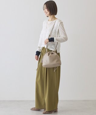 AMERICAN HOLIC 【選べる丈】Ｖネックレースベスト Off White