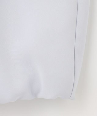 J.PRESS LADIES S ポリエステルツイル タックネック カットソー サックスブルー系