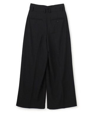 uncrave ドライタッチトロ ワイドトラウザー ブラック