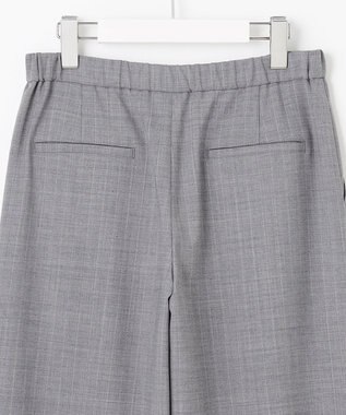 J.PRESS LADIES 【洗える】サイロウォッシャブル2wayストライプ ワイド パンツ グレーストライプ系1