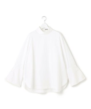 23区 【23区 lab.】ハイカウントコットン ロールアップカフス シャツ ホワイト系