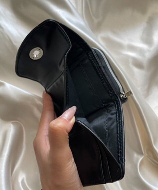 WEGO スタッズキルティングウォレット ブラック