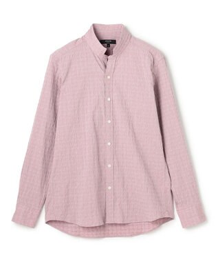 JOSEPH HOMME 新柄【オリジナル素材】ラティスジャガードストレッチ　ウィングカラーシャツ ピンク系