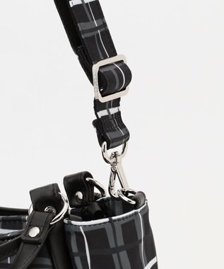 Y'SACCS ドローイングチェック2WAYミニトート ブラック