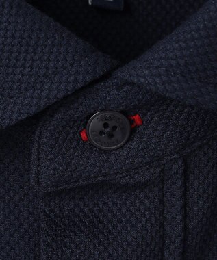 23区GOLF 【MEN】【WEB&一部店舗限定】ハニカムカノコ 半そでポロシャツ ネイビー系