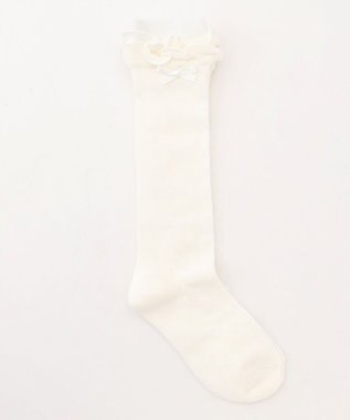 ANY KIDS リボンジャガード　ハイソックス