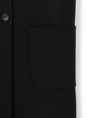 23区 【VERY掲載】MANTECOPureリバー スタンドカラーコート ブラック系