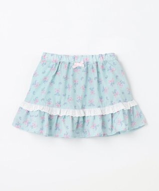 ANY KIDS フラワー×リボン スカパン ミント