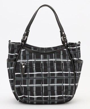 Y'SACCS ドローイングチェック2WAYミニトート ブラック