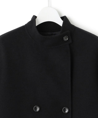 23区 【VERY掲載】MANTECOPureリバー スタンドカラーコート ブラック系