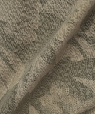 JOSEPH ABBOUD 【イタリア素材/製品染め】ボタニカルヘリンボンプリント ショーツ カーキ系6