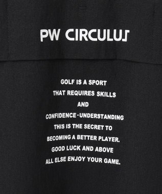 PW CIRCULUS 【UV遮蔽率97.8% / 軽量のDotAir / 高通気 / 軽撥水】【MEN】メッシュポケットシャツ ゴルフ ブラック系