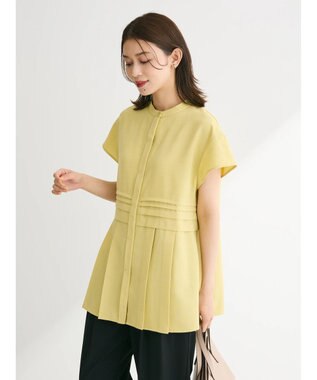 Green Parks プリーツヘムタックチュニック Yellow