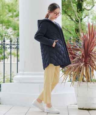 Tiaclasse 【安田美沙子さん着用・新色追加】中綿キルティングコート ネイビー