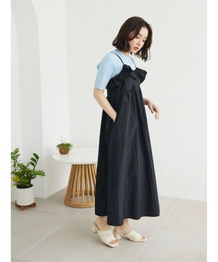 Green Parks 洗える　コンパクトニットプルオーバー Light Blue