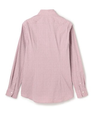 JOSEPH HOMME 新柄【オリジナル素材】ラティスジャガードストレッチ　ウィングカラーシャツ ピンク系