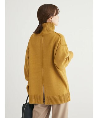 Green Parks ・Ｐｅｔｉｔ　Ｆｌｅｕｒ　タートルバックスリットニット Yellow