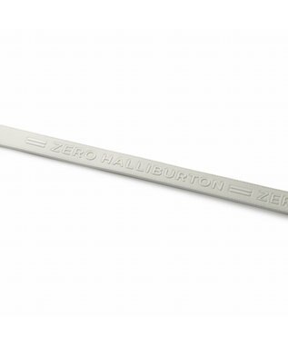 ZERO HALLIBURTON ロゴプリントスライドロックベルト 82197 ホワイト