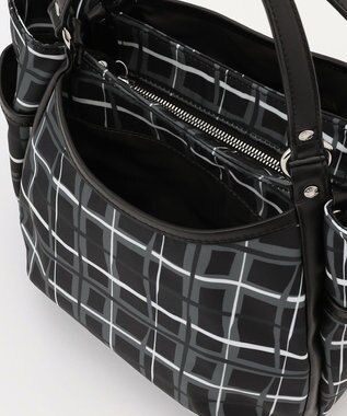 Y'SACCS ドローイングチェック2WAYミニトート ブラック