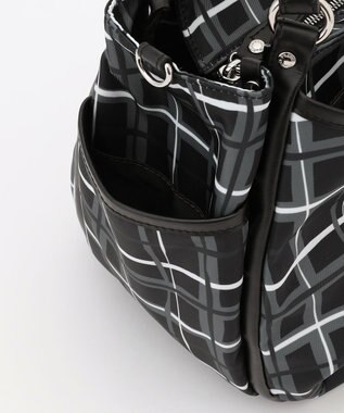 Y'SACCS ドローイングチェック2WAYミニトート ブラック