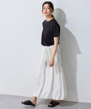 ANY 【新色追加/10色展開/洗濯機可/UVケア/接触冷感】プレミアムベーシック半袖Tシャツ ブラック